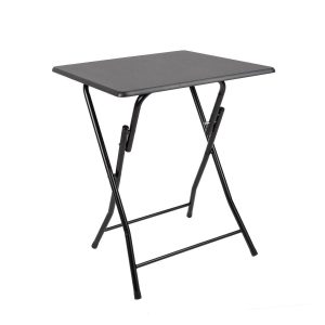 Table pliante NOIRE pieds noirs