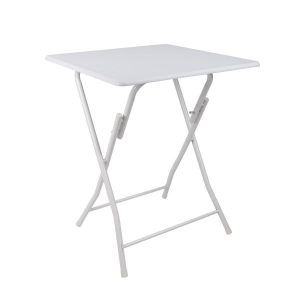 Table pliante BLANCHE pieds blancs